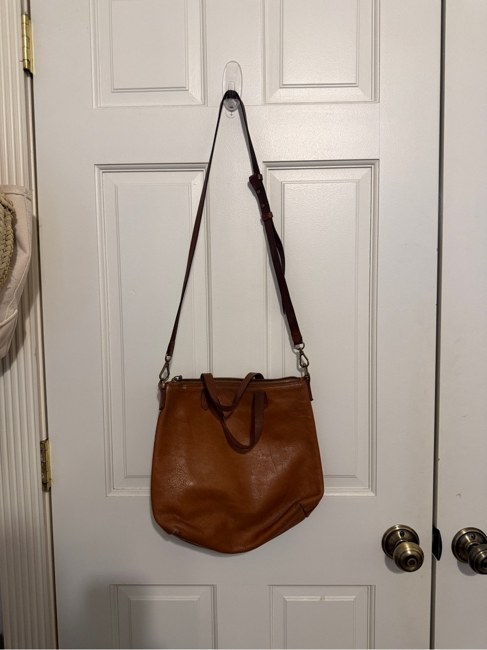 Women's Convertible Leather crossbody Bag in Brown Madewell